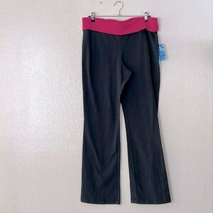 Active by Old Navy Straight Fit Pants, Grey and pink, Large